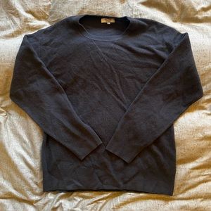 Madewell Men’s 100% Cashmere “Waffle Shirt Thermal Style” Crewneck SweaterMedium